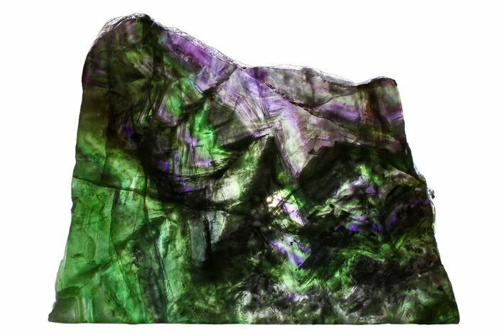 Colorful Polished Fluorite Slab - China #374375